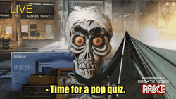 Pop Quiz Time Fake News Jeff Dunham GIF