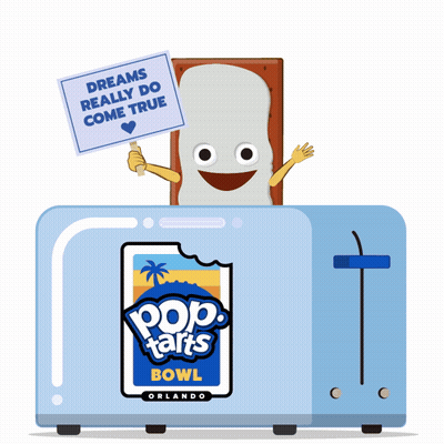 Pop Tart Holding Sign Dreams Really Do Come True GIF