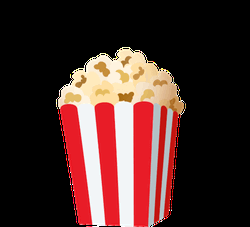 Popcorn Bucket Splash Cartoon