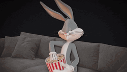 Popcorn Couch Bugs Bunny