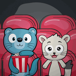 Popcorn Eating D GIF