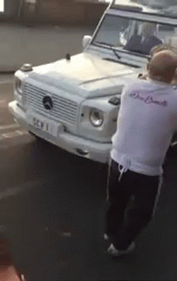 Pope Francis Shaking Hands In Pope Mobile GIF