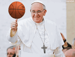Pope Francis Spinning Mobile Basketball GIF