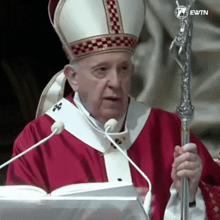 Pope Giving Speech At Microphone GIF
