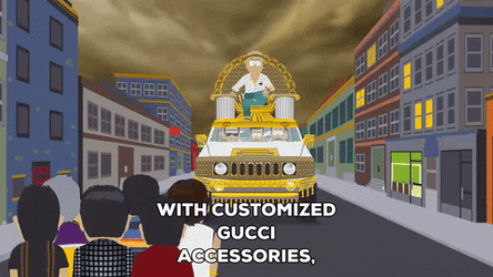 Pope Mobile Approaching South Park GIF
