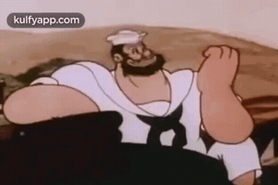 Popeye The Sailor On A Boat GIF