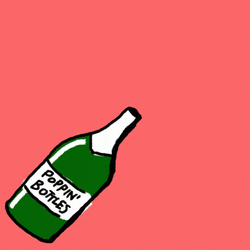Poppin Bottles Work Anniversary Meme GIF