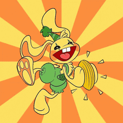 Poppy Playtime Bunny Sunburst Yellow Sunshine GIF