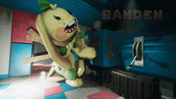Poppy Playtime Bunzo Bunny Rolling Over GIF