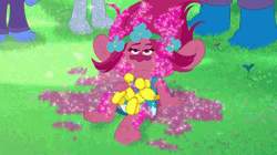 Poppy Sneezes Glitter Bomb GIF