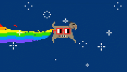 Poptart Cat Goat Version Wearing Glasses GIF