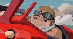 Porco Rosso Plane Thumbs Up GIF