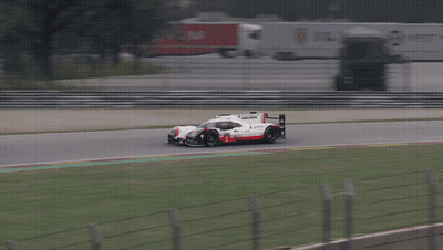 Porsche Race Car Driving On Track GIF