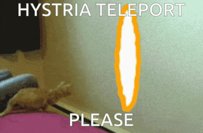 Portal Saying Hystria Teleport Please GIF