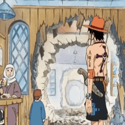 Portgas D Ace Bowing GIF