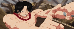 Portgas D Ace Finger Cross Fire GIF