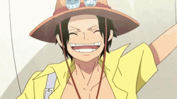 Portgas D Ace Waving GIF