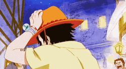 Portgas D Ace Wearing Orange Hat GIF