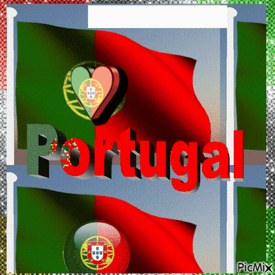 Portugal Flags GIF