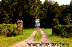 Poseidon's Kiss Edited Face Running Fast GIF