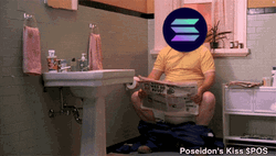 Poseidon's Kiss Toilet Bowl Exploded Man Sitting GIF
