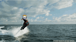 Poseidon's Kiss Water Boarding Exhibition GIF