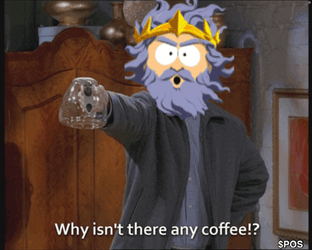 Poseidon's Kiss Why Isn't There Coffee GIF