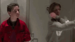 Posing Shia Labeouf With Friends GIF