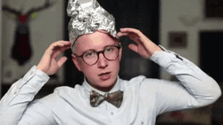 Posing With Tin Hat GIF