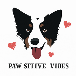 Positive Cute Dog Paw-Sitive Vibes GIF