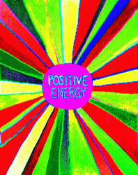 Positive Vibes Color Rays GIF