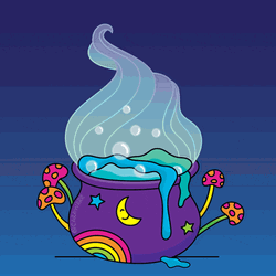 Positive Vibes Magic Pot GIF