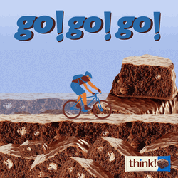 Positive Vibes Mountain Biking Go GIF