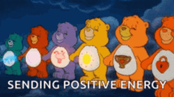 Positive Vibes Positive Energy Care Bears GIF