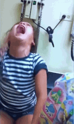 Post Injection Screaming Girl GIF