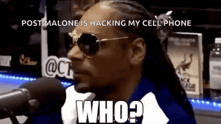 Post Malone Hacking My Cell Phone GIF