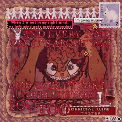 Postcard Saying I'm Going Insane GIF