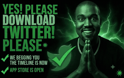 Poster Asking To Download Twitter GIF