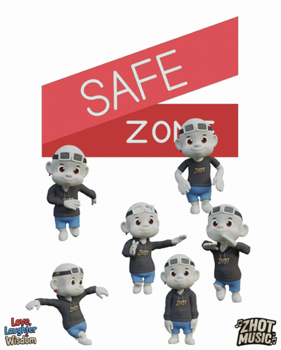 Poster Cartoon Character Safe Zone GIF