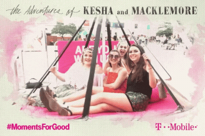 Poster For Adventures Of Kesha And Macklemore By T-Mobile GIF