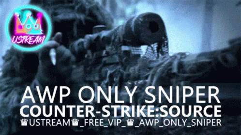Poster For AWP Only Sniper Counter-Strike Source GIF