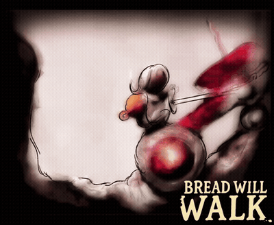 Poster For Bread Will Walk With Person Drawing GIF