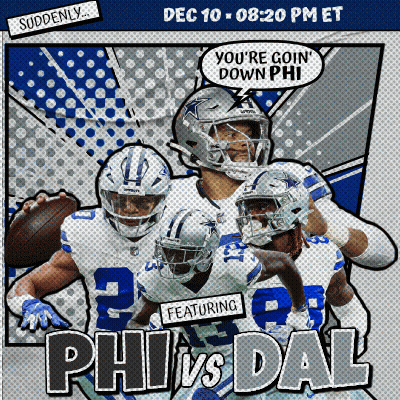 Poster For Cowboys Vs Ravens Football Game GIF