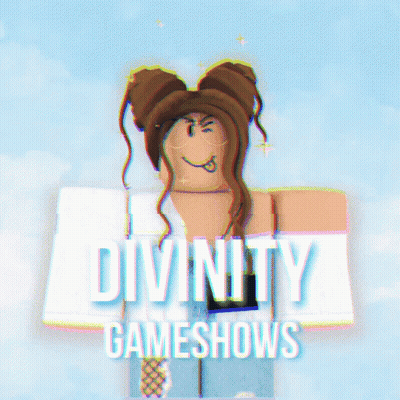 Poster For Divinity Game Show With Cartoon Girl GIF