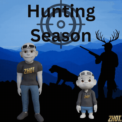 Poster For Hunting Season With Cartoon Character GIF