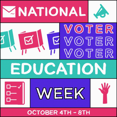 Poster For National Voter Education Week GIF