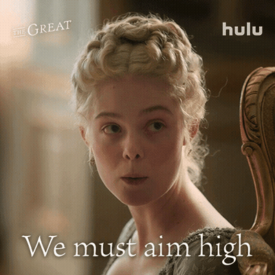 Poster For The Great With Blonde Woman GIF