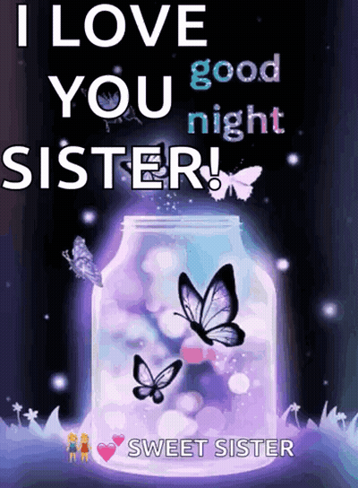 Poster I Love You Good Night Sister Sweet Sister GIF