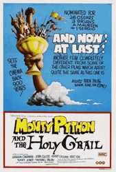 Poster Monty Python Holy Grail Run Away GIF