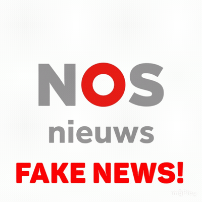 Poster Nos Nieuws Fake News Red Letters GIF
